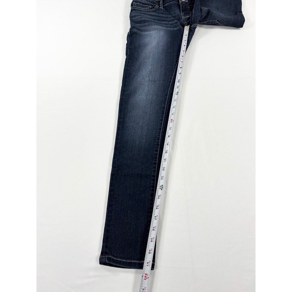 BKE Stella Low Rise Skinny Jeans 24L Stretch Cyber Y2K McBling Dark Wash Tall - Picture 7 of 11